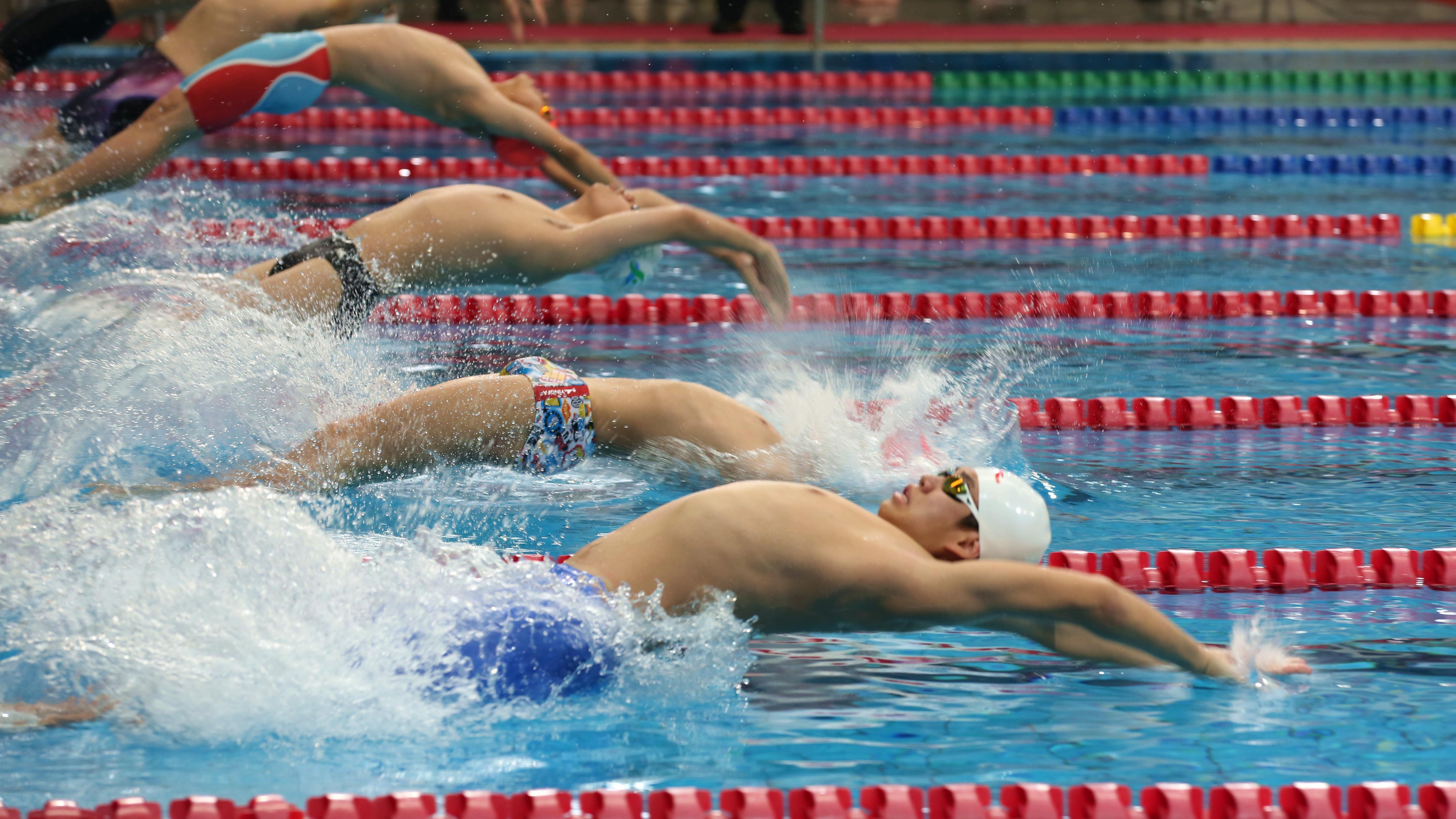 激情逐浪!广东省青少年游泳冠军赛正式开赛(图1)